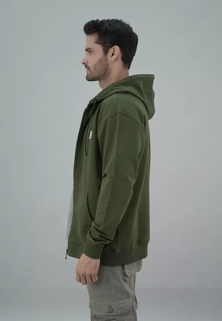 Jaket hoodie army store