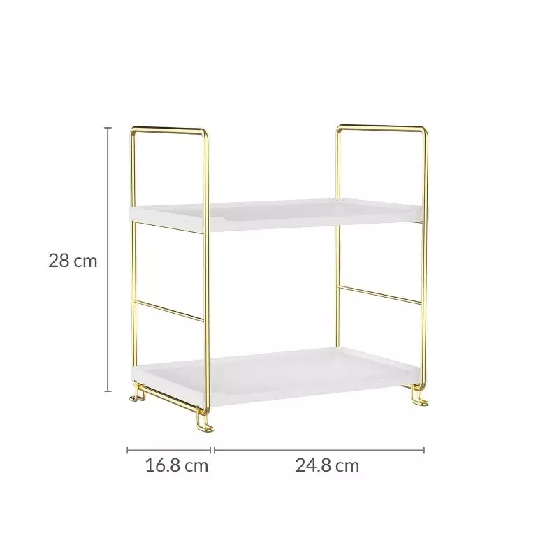 Buy DILAS HOME 2layer Rose Gold Storage Rack (Rose Gold) 2024 Online