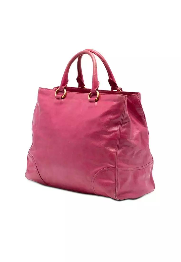 Pre-Loved Prada Vitello Shine Satchel