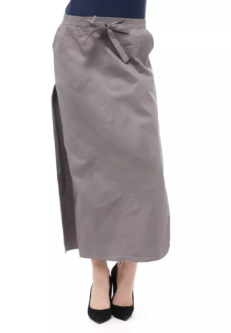 Patricia Rok Celana Muslimah Katun Jumbo XL Premium Quality - Grey