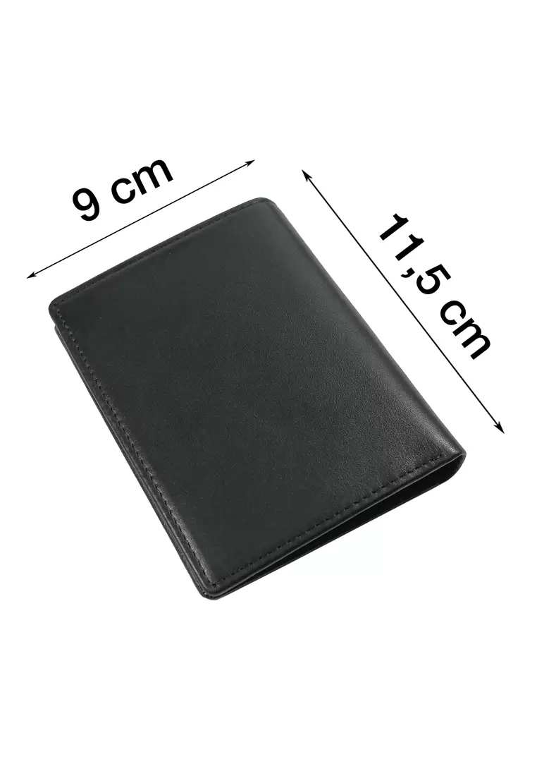 Crocodile 884BY Dompet Pria Men Wallet Leather Kulit Original - Hitam