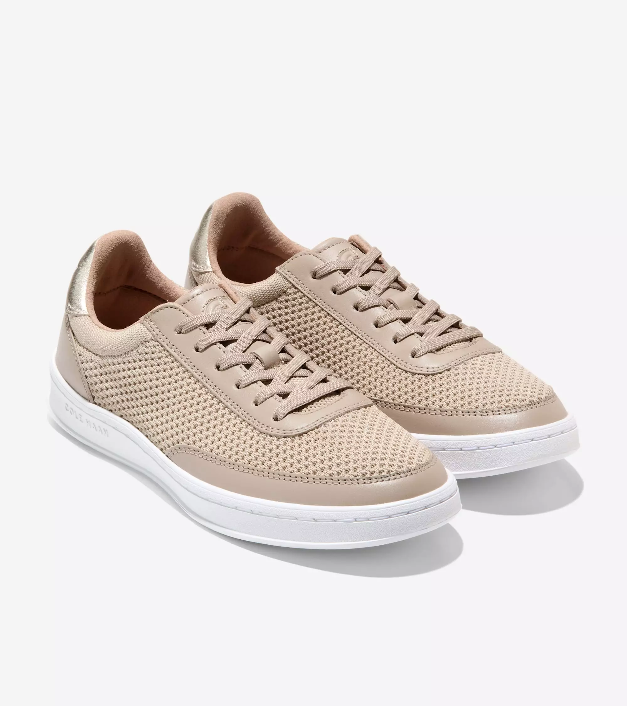 Cole Haan Woman Grandpro Breakaway Knit Sneaker - Sepatu Wanita (Beige)