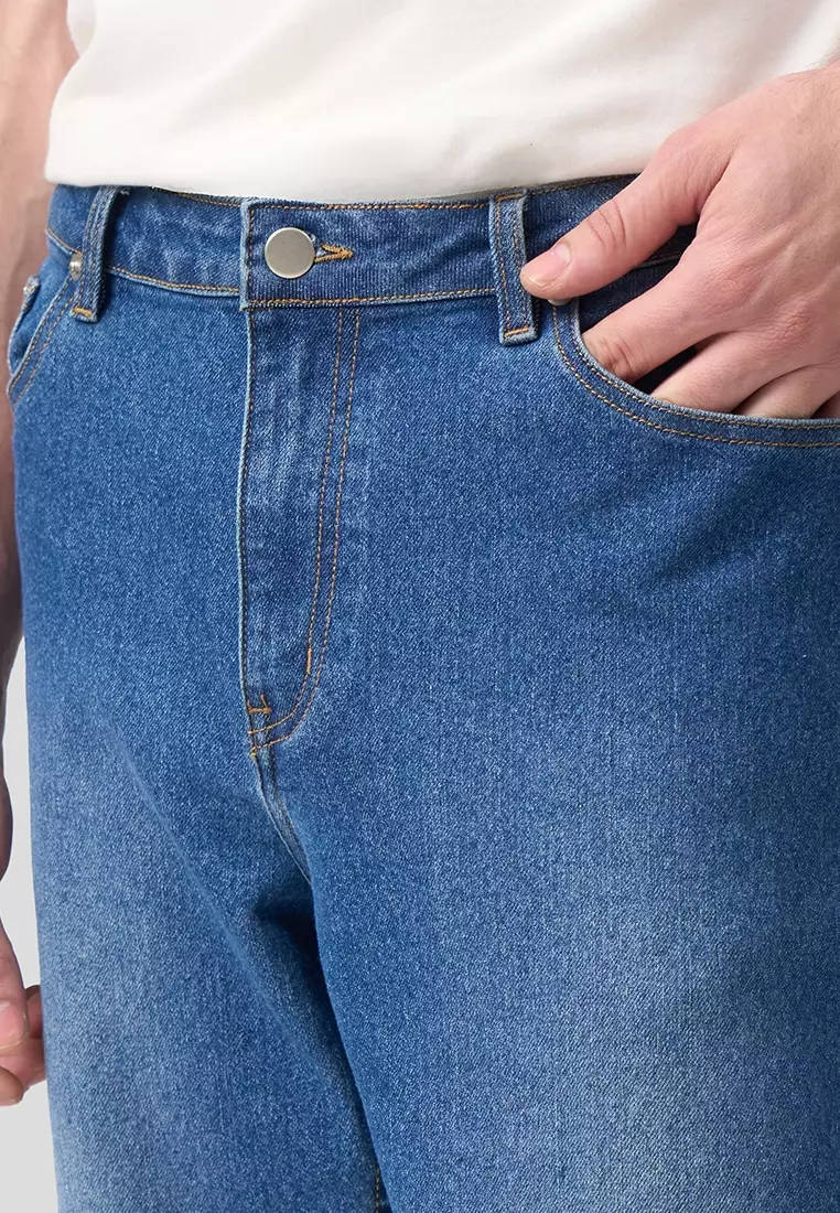 Slim Fit Mid Wash Jeans