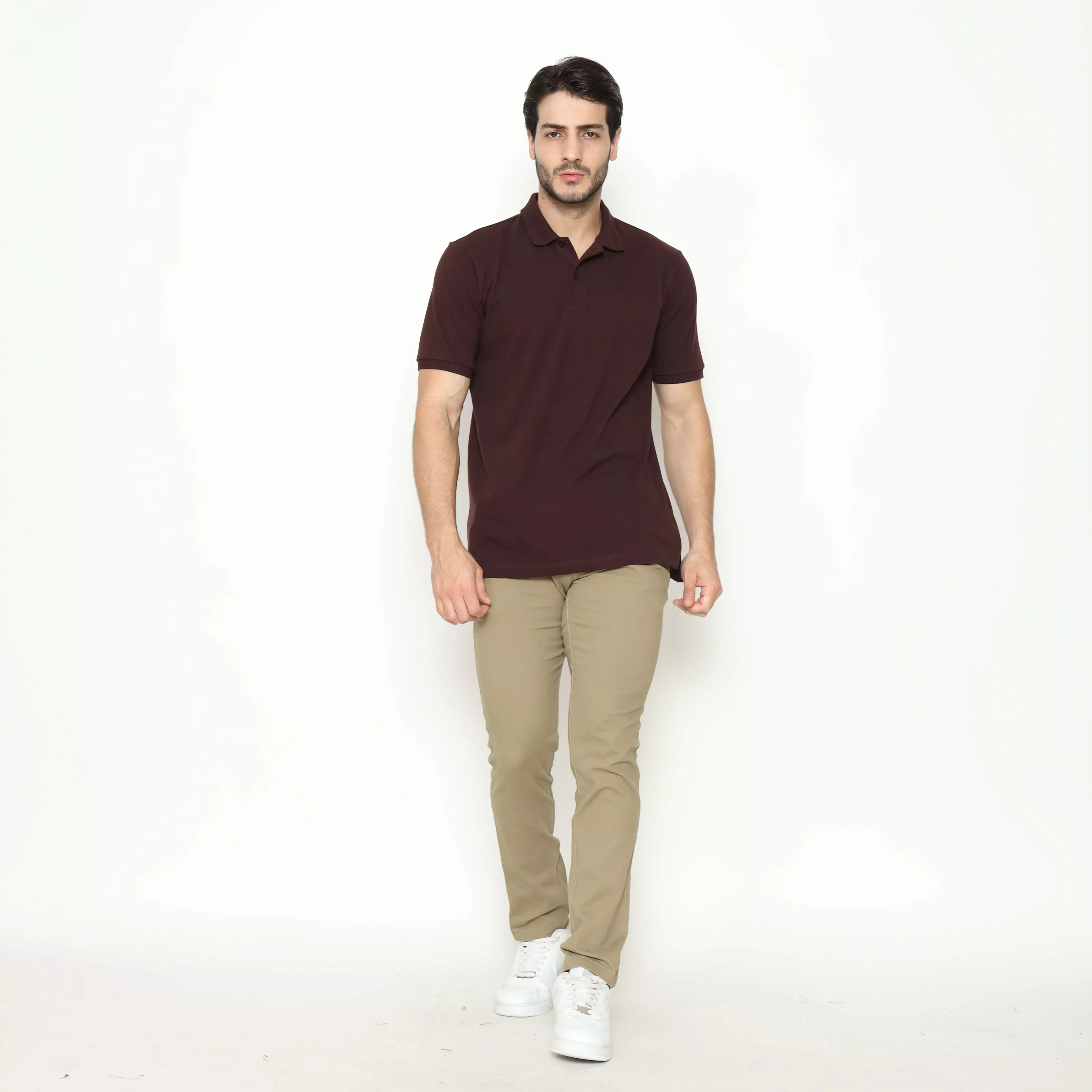 Jual Maginot MAGINOT POLO SHIRT PRIA WINE Original 2024 ZALORA