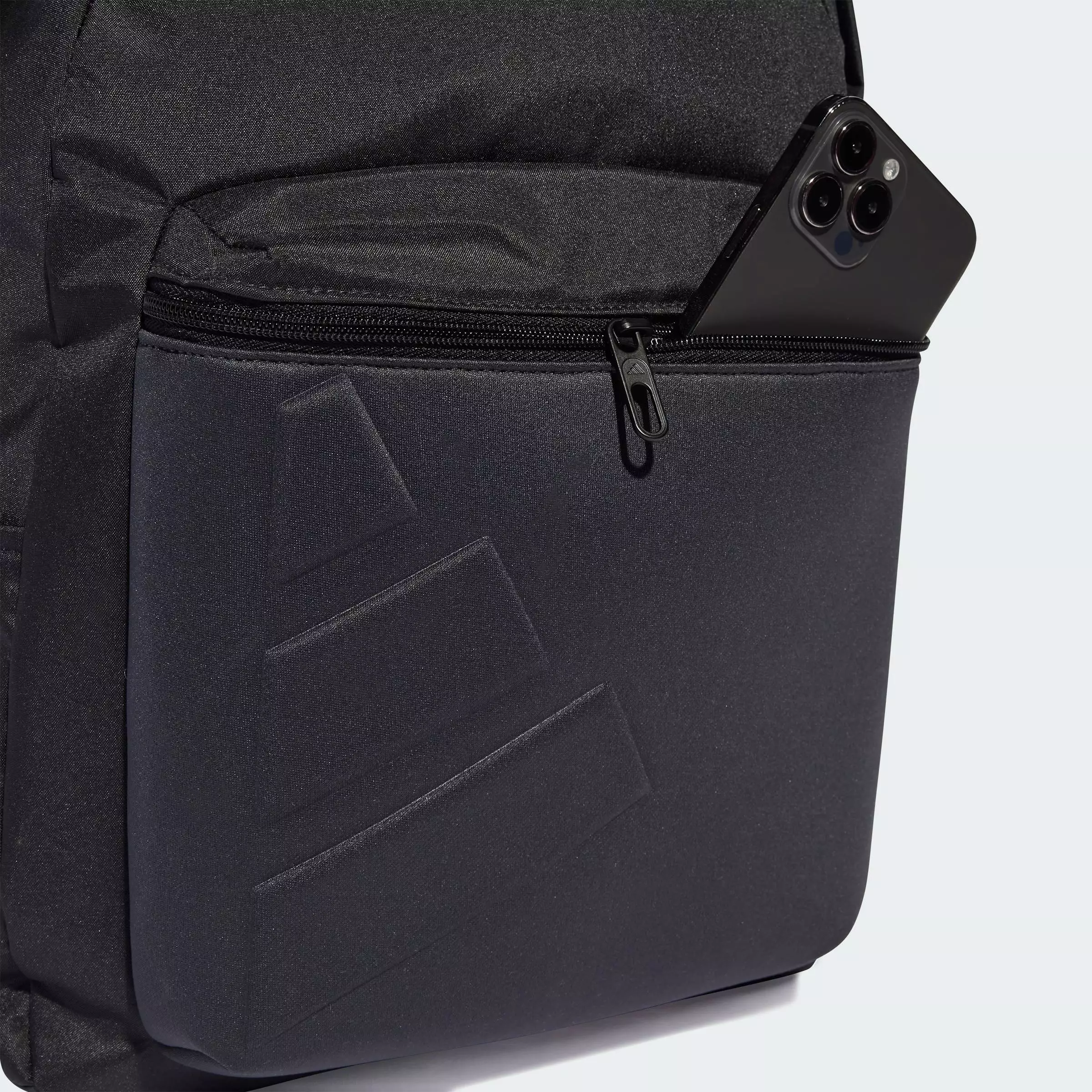 Lifestyle Essentials Embossed Logo Backpack Unisex Grey JY1001