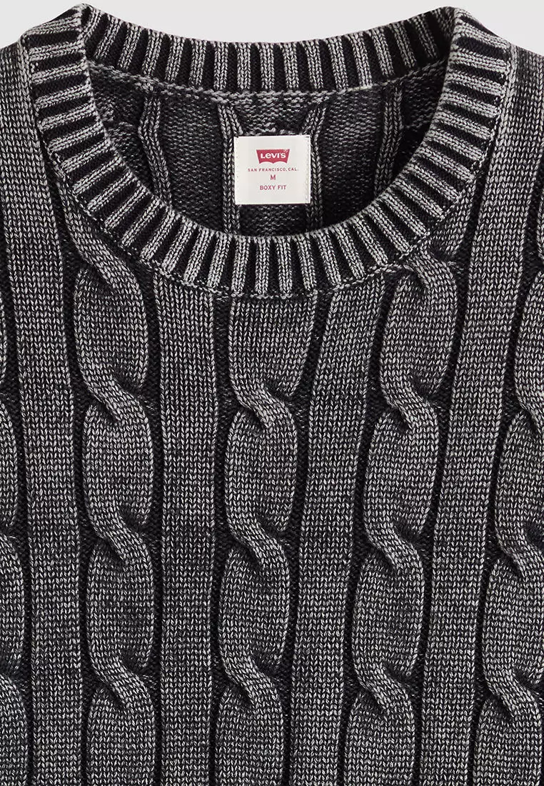 Levi's® Men's Carmel Cable Crew Sweater (0058W-0002)