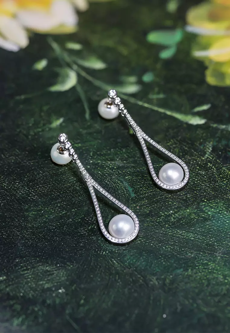 Freshwater pearl clearance earrings