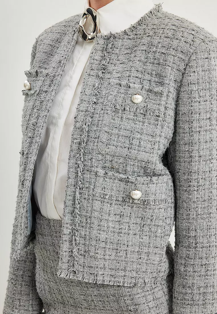 Cheap Ladies Fashion Online 2026.Buy KOTON Tweed Crop Jacket 2026 Online | ZALORA Philippines