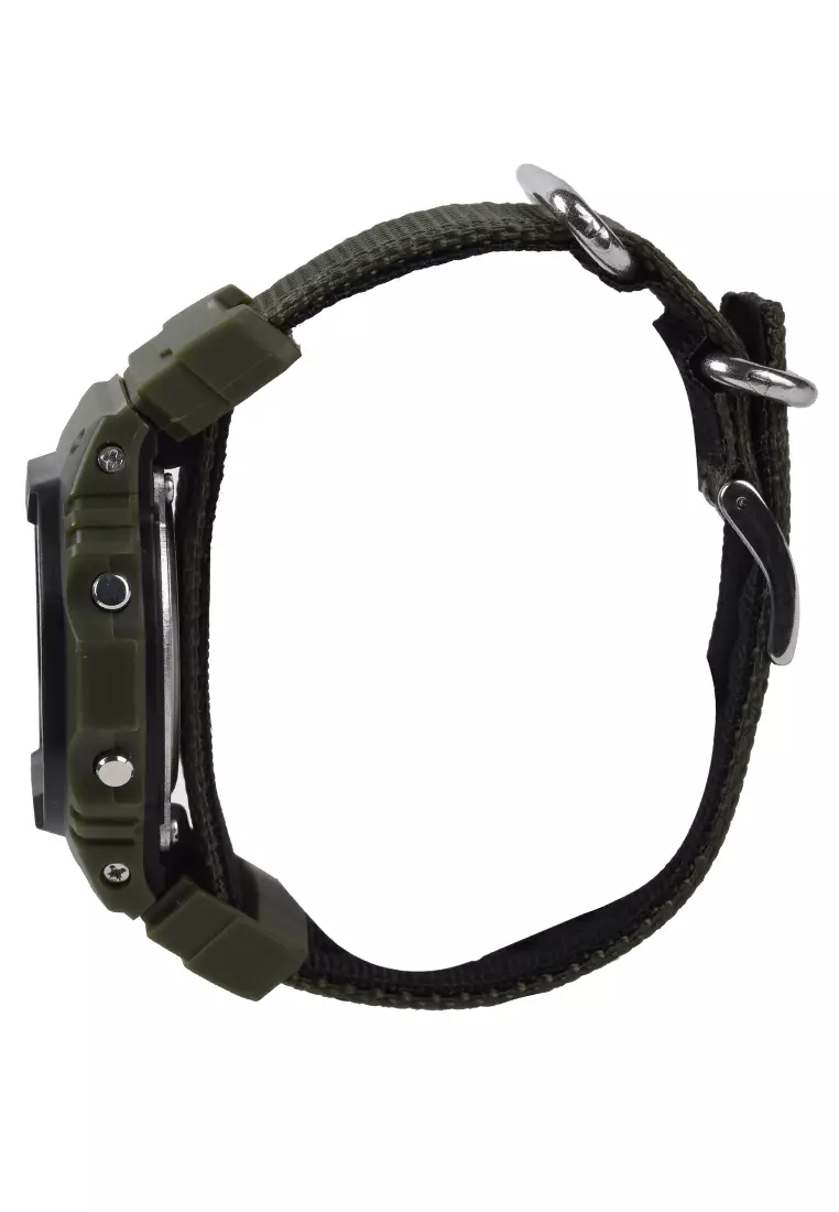 Digitec - Jam Tangan Pria - Green - Canvas Strap - 6034-A