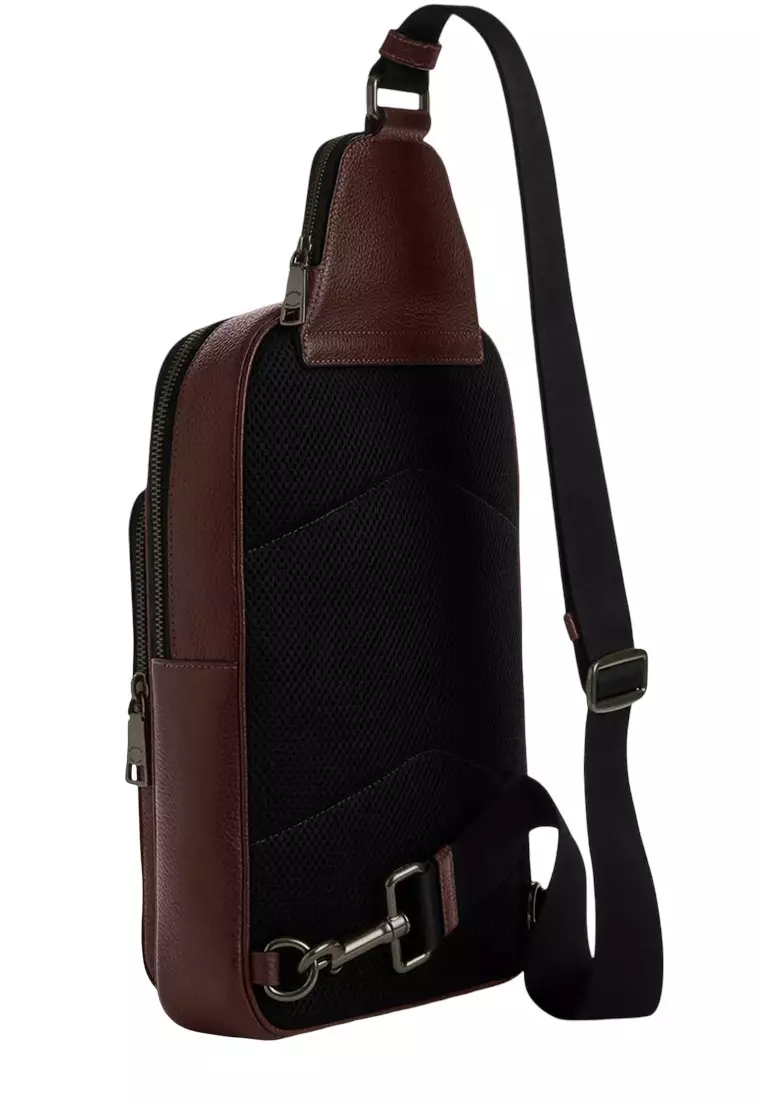 Ethan Pack Bag In Signature Leather - Maple CDC68