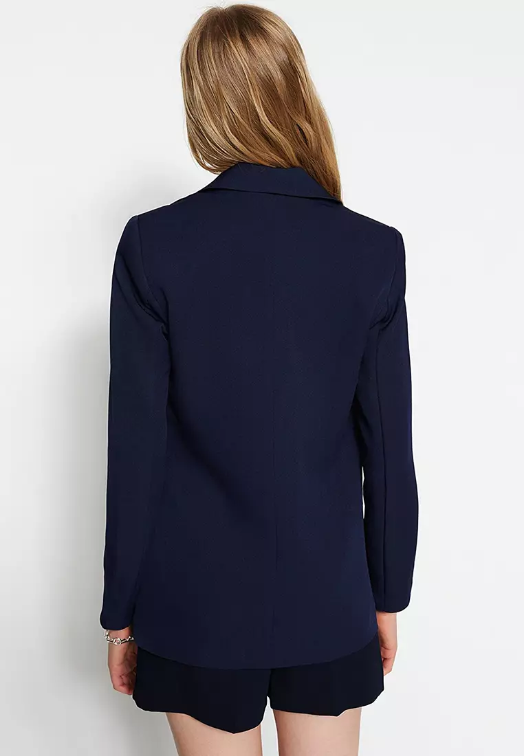 Lined Detailed Blazer Jacket