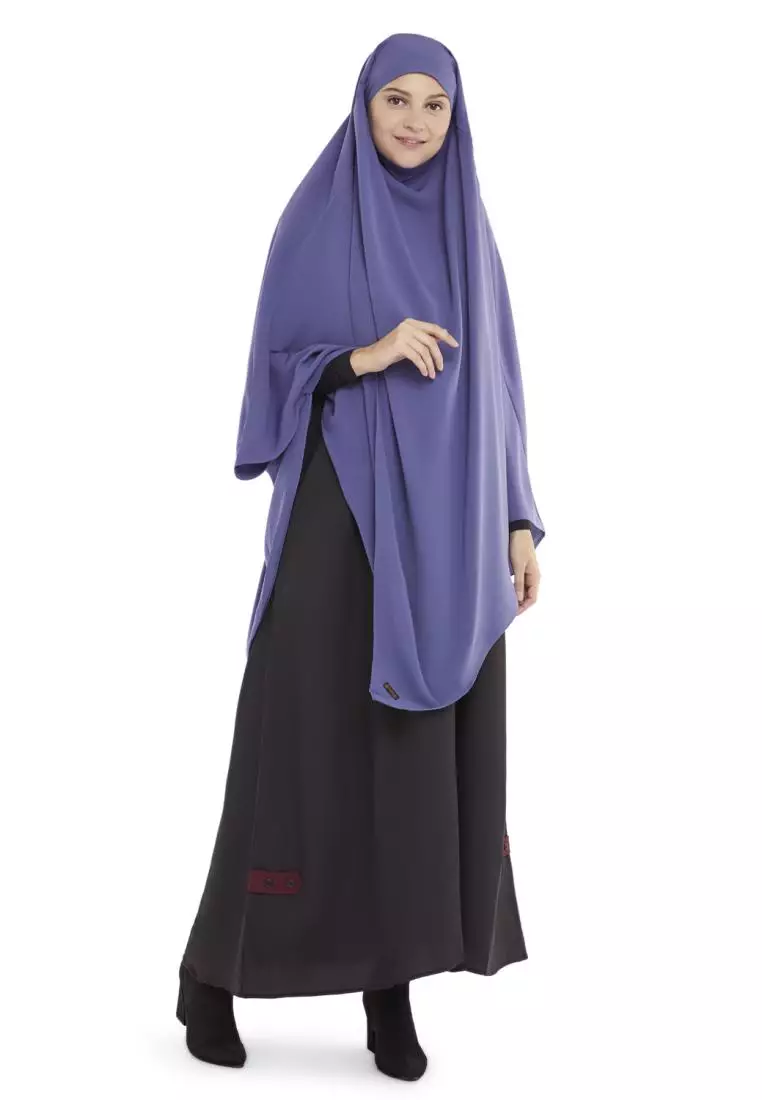 Queenza Zayidan French Khimar Hijab Ameera - Denim