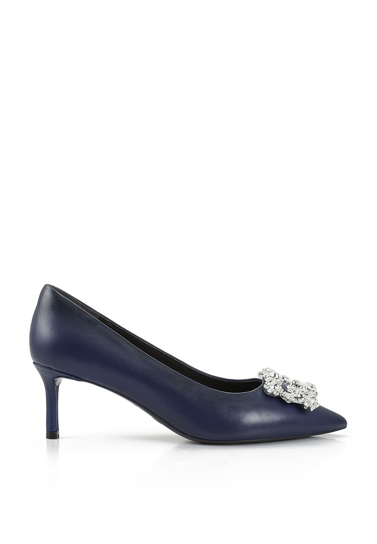Hope Rosa Marylyn Blue Crystal Kitten Heel Pump