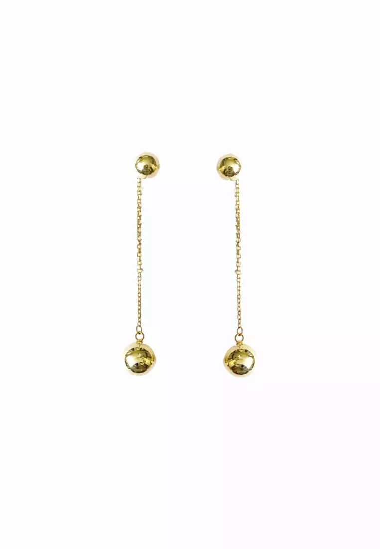 Apesso 18K Gold Dangling Earrings