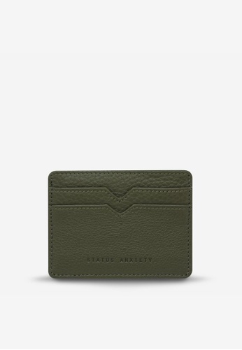 Status Anxiety green Status Anxiety Together For Now Leather Card Case - Khaki CFEFAAC1E1A7E9GS_1