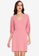 ZALORA WORK pink Oversized Drawstring Dress B3E12AAE23E096GS_1