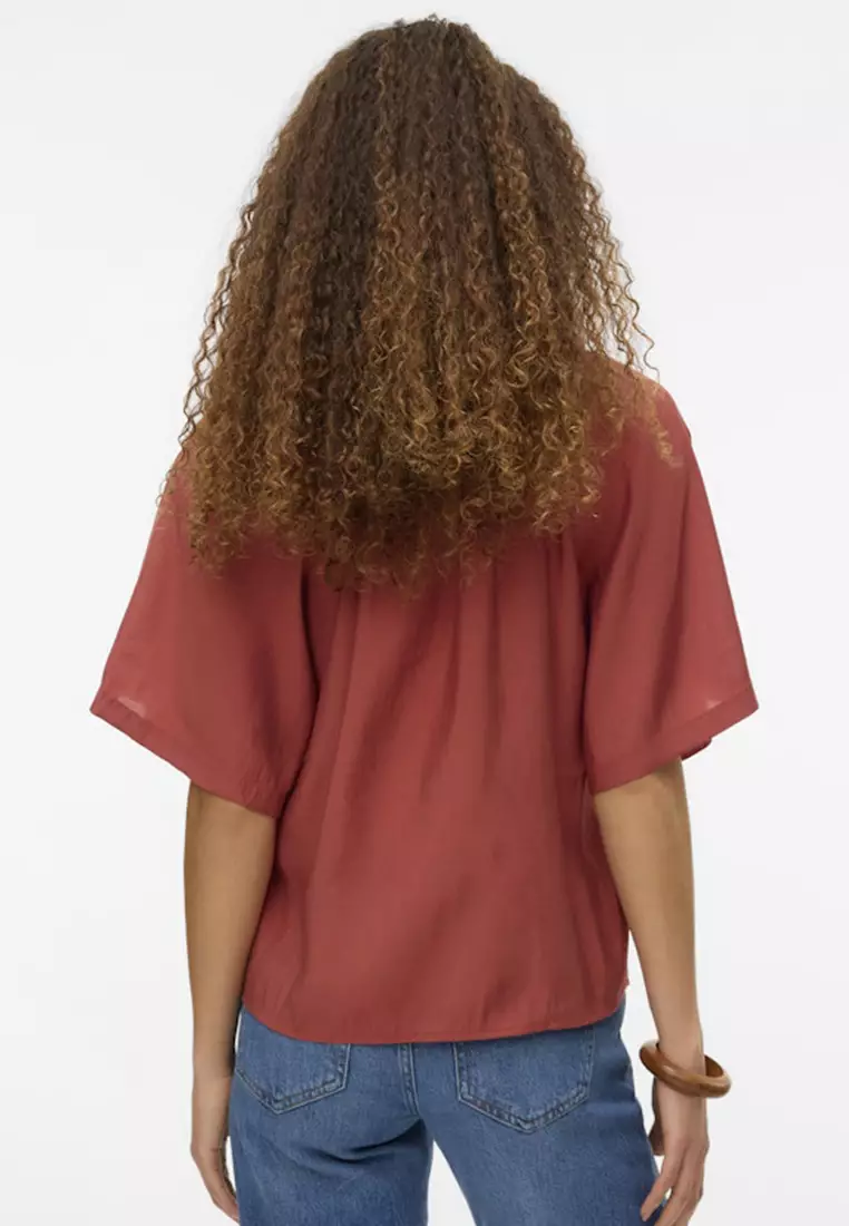 Briley V-Neck Embroidery Top