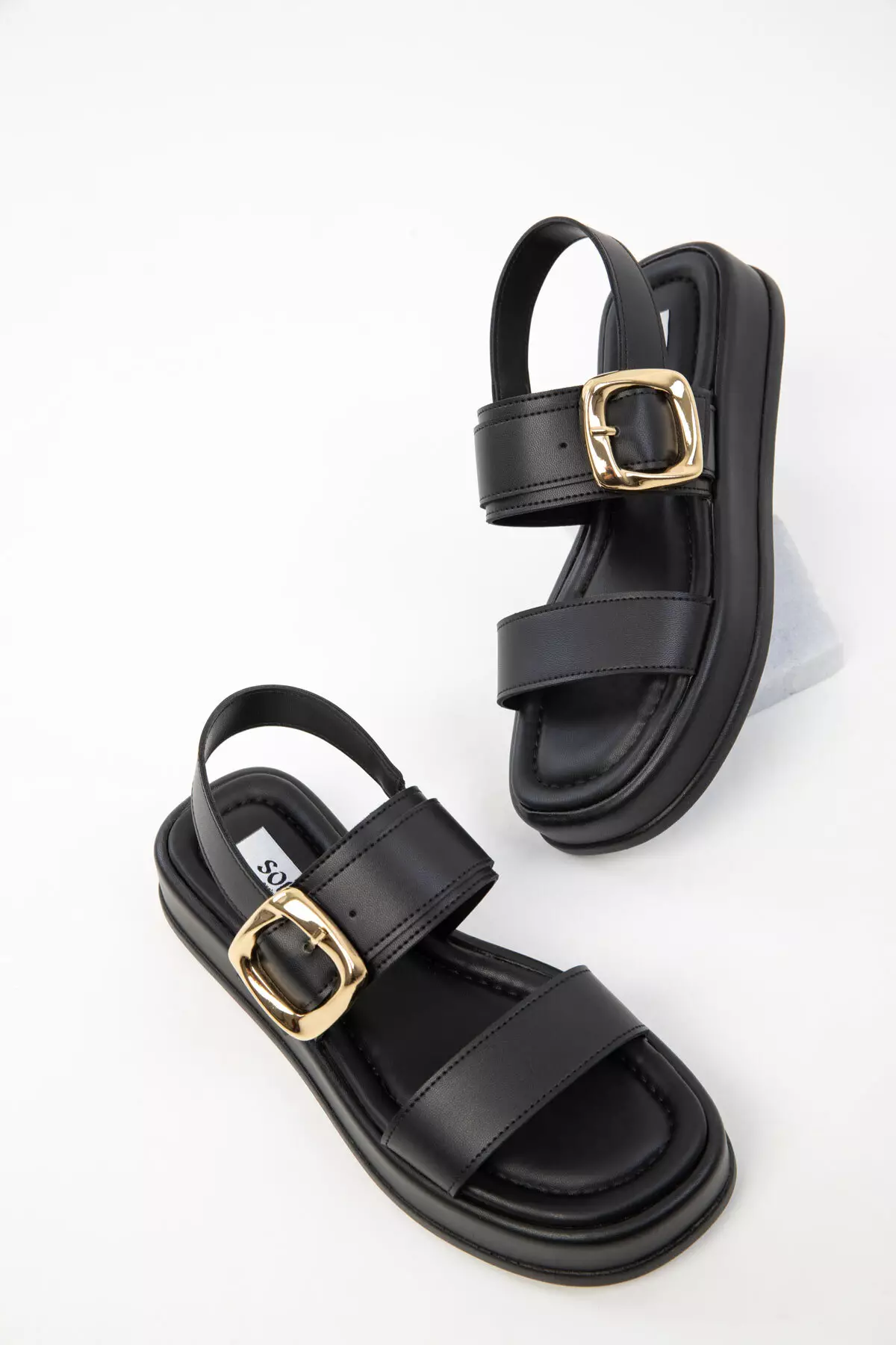 Women's Black Sandals 20249