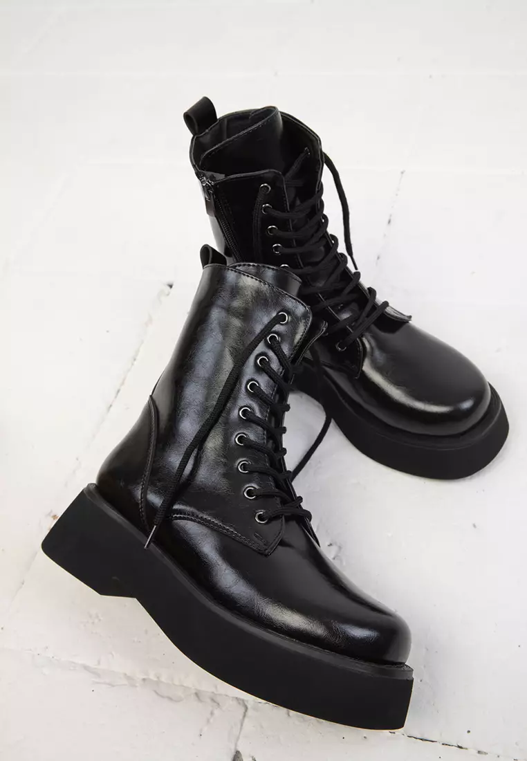 Women's Black Boots - 19757 Model Bootie