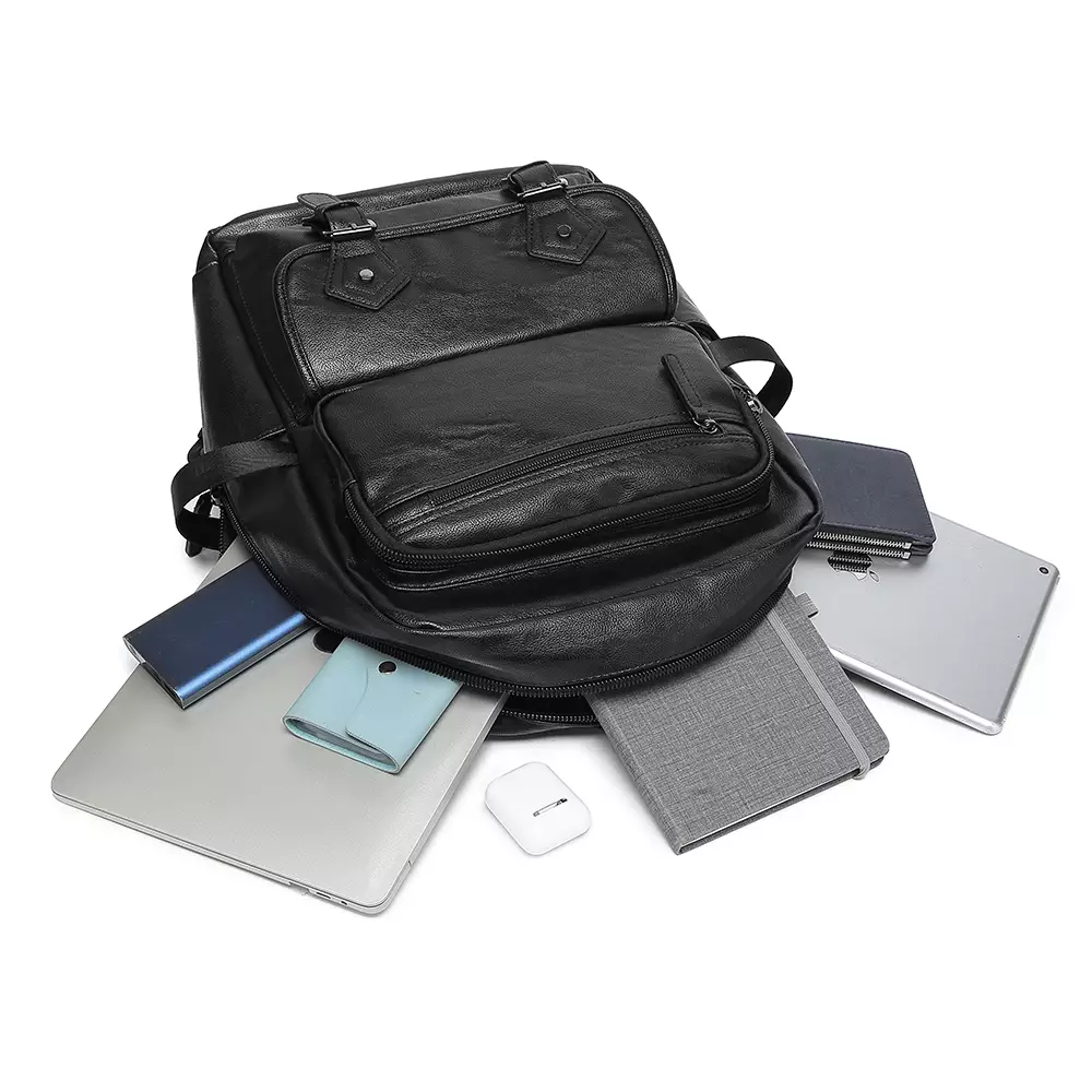 Luminox Tas Ransel Kasual Kulit PVC Sintetis IEG - Tas Ransel Pria Wanita Unisex - Backpack Daypack