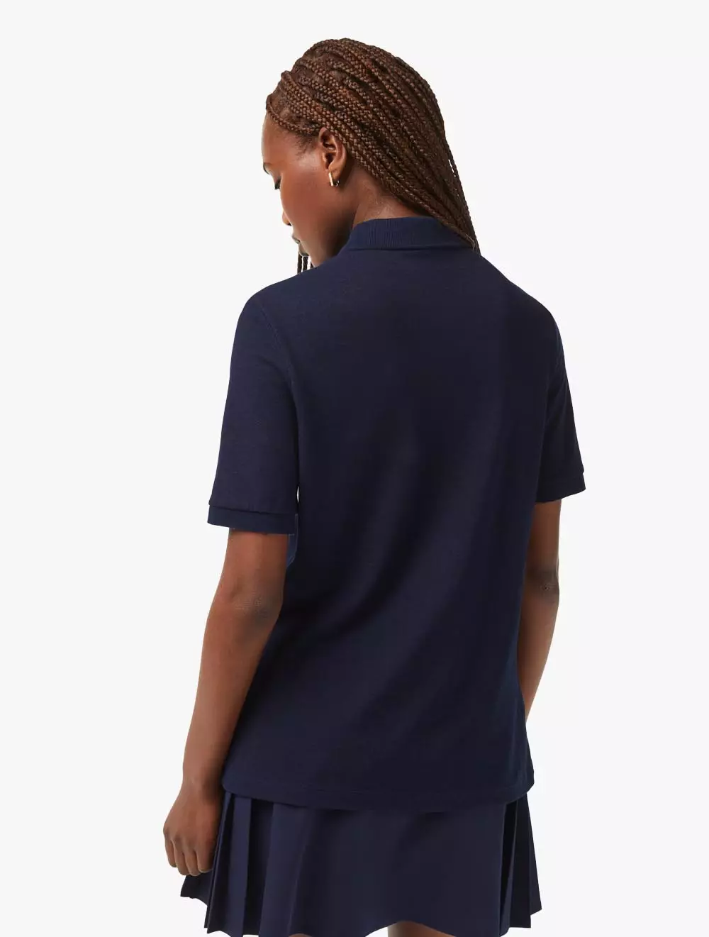 Women's Lacoste SPORT Slim Fit Organic Cotton Golf Polo - Blue