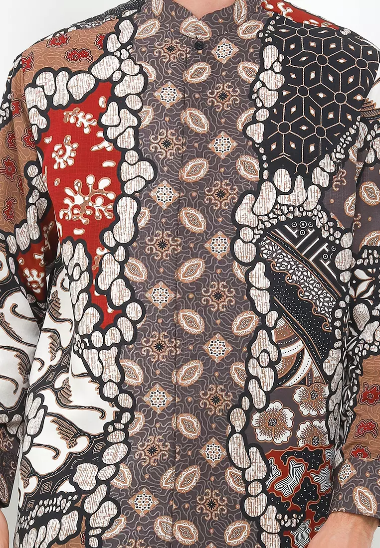 Koko Batik Regular Fit Motif Watu Permata