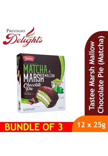 Prestigio Delights Tastee Marsh Mallow Chocolate Pie (Matcha) 300g Bundle of 3 70F00ESE2E4A7BGS_1
