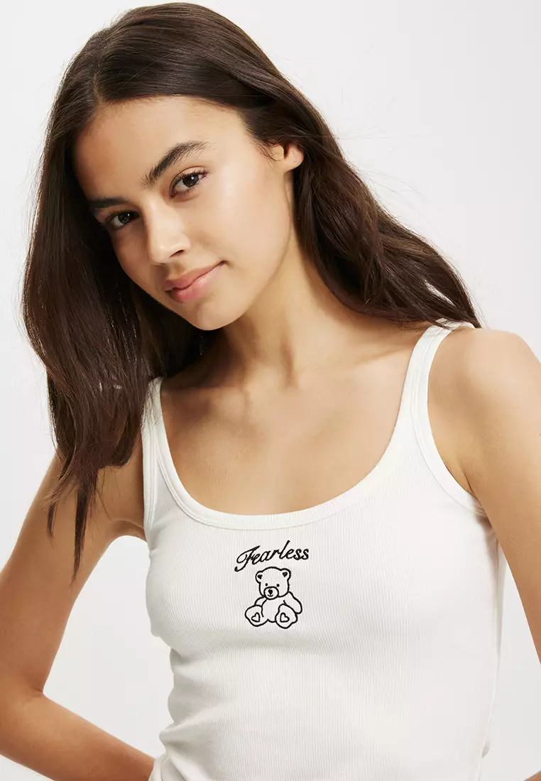 Scoop Neck Graphic Cami