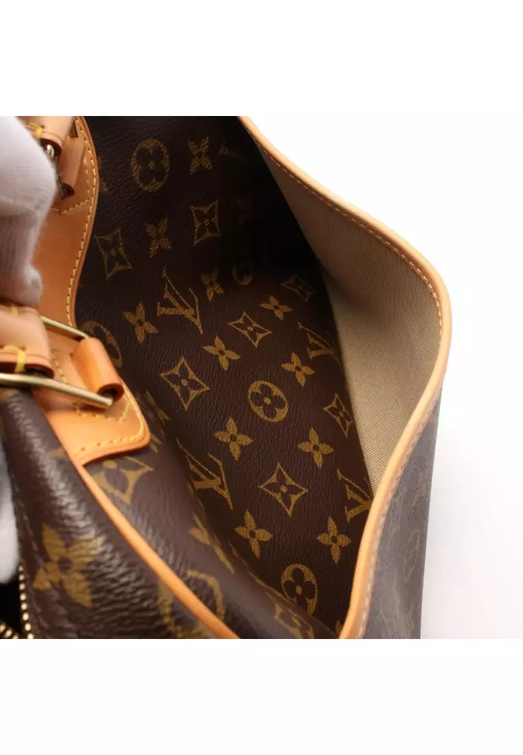 Pre-Loved Louis Vuitton Trouville monogram Handbag PVC leather Brown