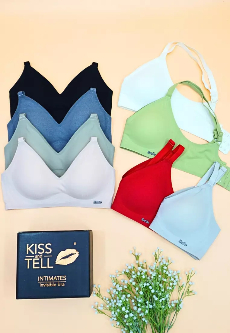 Premium Melanie Seamless Wireless Padded Support Bra in Light Grey