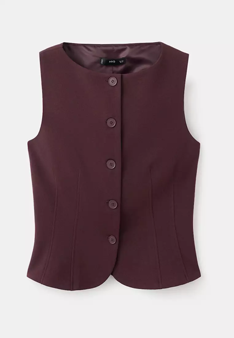 Suit Waistcoat With Buttons
