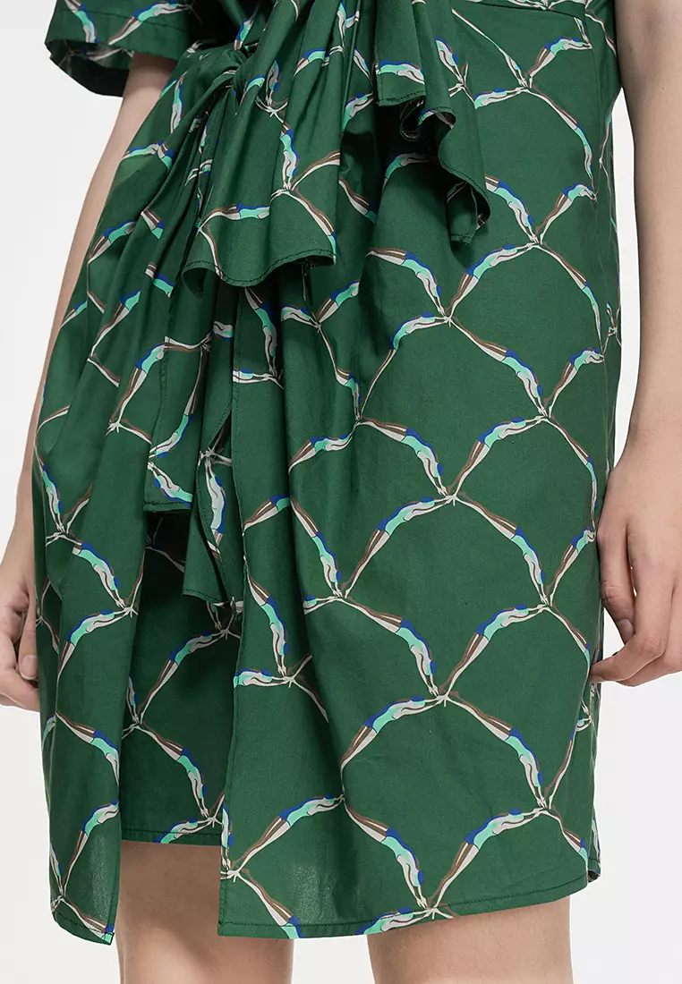 X型寬鬆前衛極簡通勤短袖連衣裙