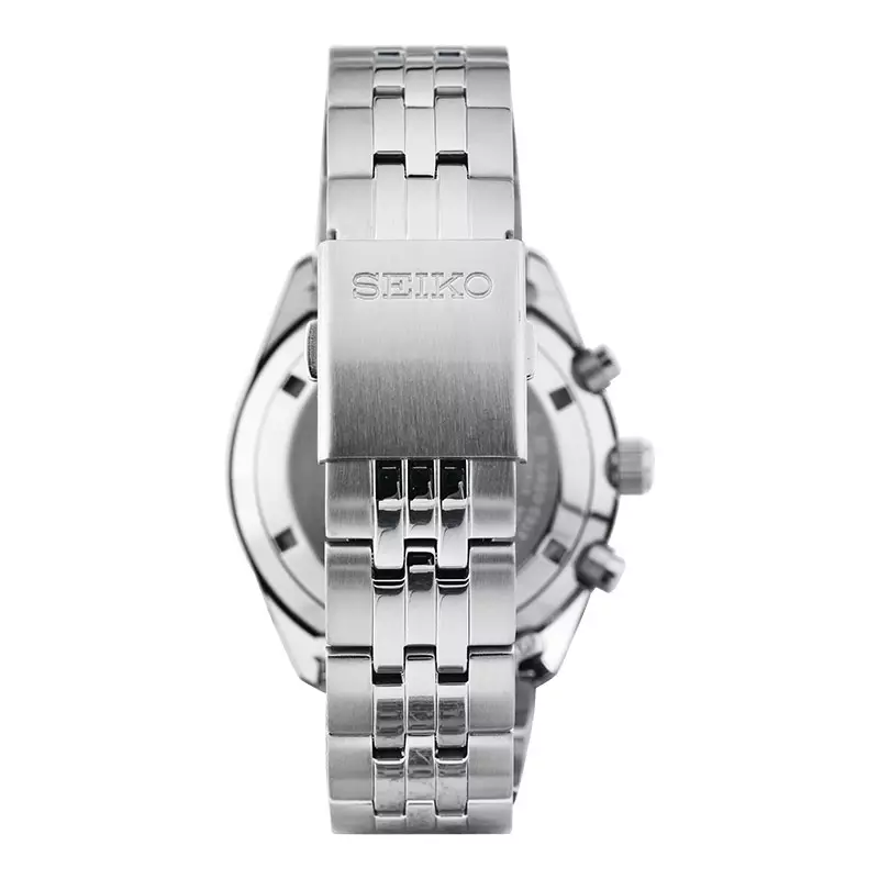 Jam Tangan Pria Seiko Chronograph SSB429P1 Reverse Panda Dual Tone Dial Stainless Steel Strap
