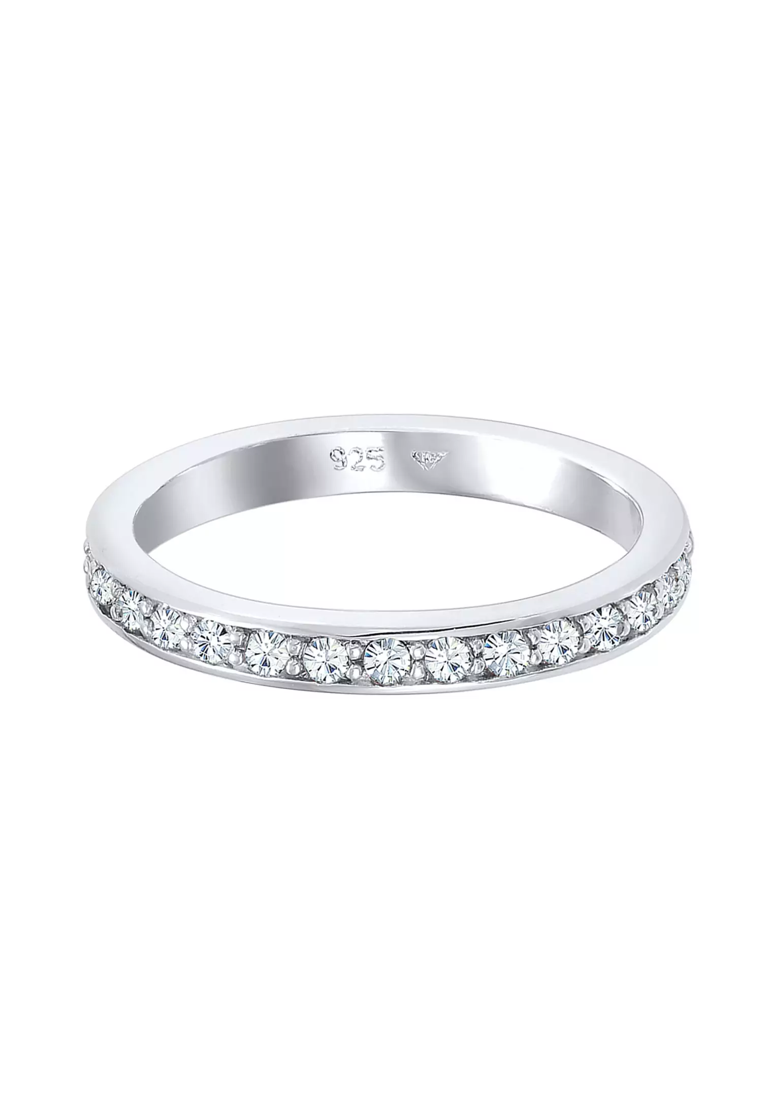 Swarovski® Crystal Eternity Band Ring – 925 Silver