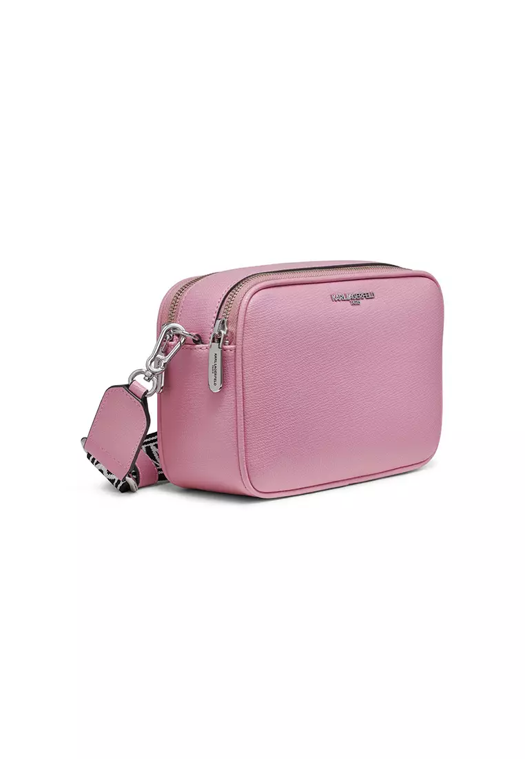 Karl Lagerfeld Maybelle Camera Crossbody Bag - Pink