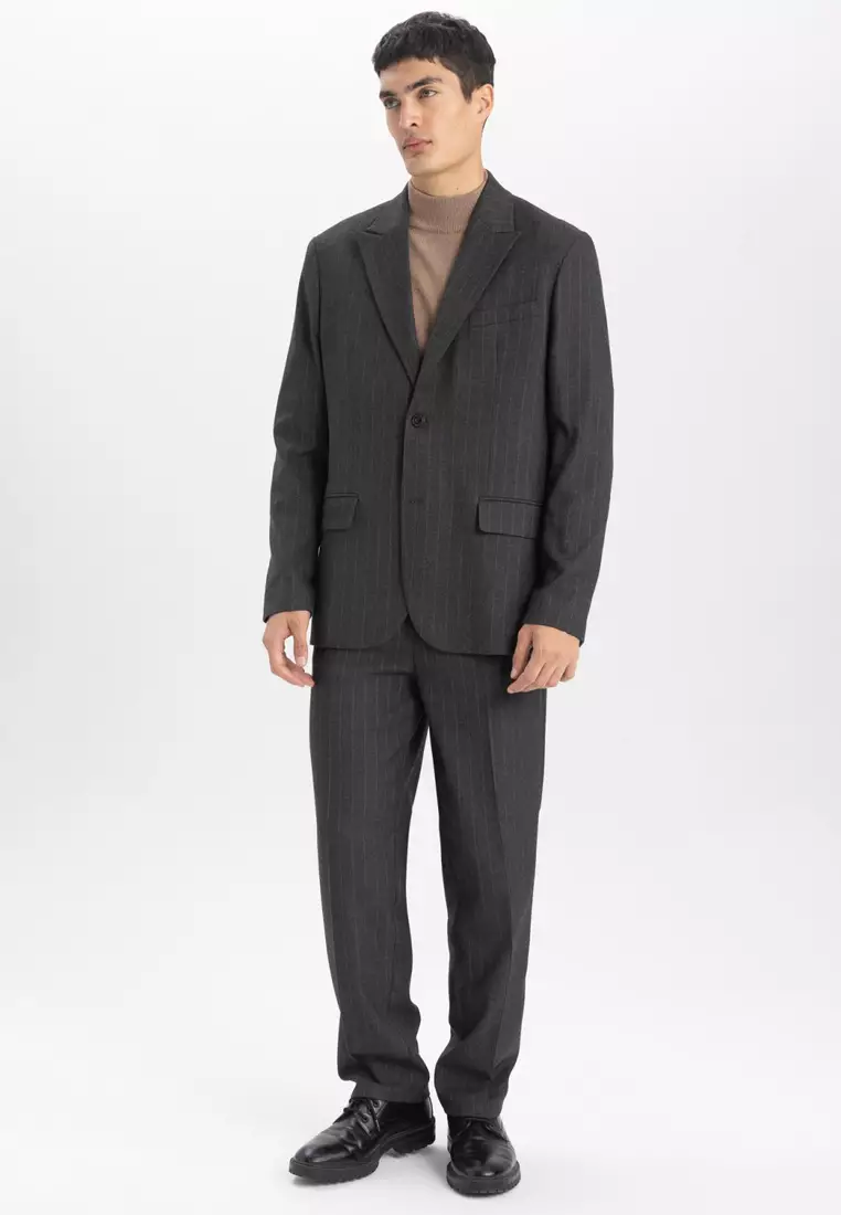 Pinstripe Suit Trousers