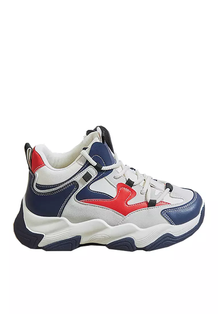 Discount on Twenty Eight Shoes  shoes - SKU: VANSA Fashion Color Block Platform Casual Shoes VPW-TAK987