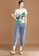 A-IN GIRLS white Fashion Lace Stitching T-Shirt F00F1AAF898640GS_5