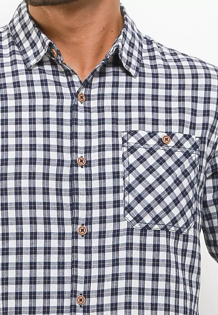 Cressida Indigo Checked Shirt L204S