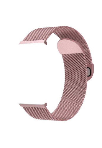 Kings Collection Rose Pink Milano Magnetic Stainless Steel Apple Watch Band 42MM / 44MM / 45MM (KCWATCH1189) D34A2AC00896F8GS_1