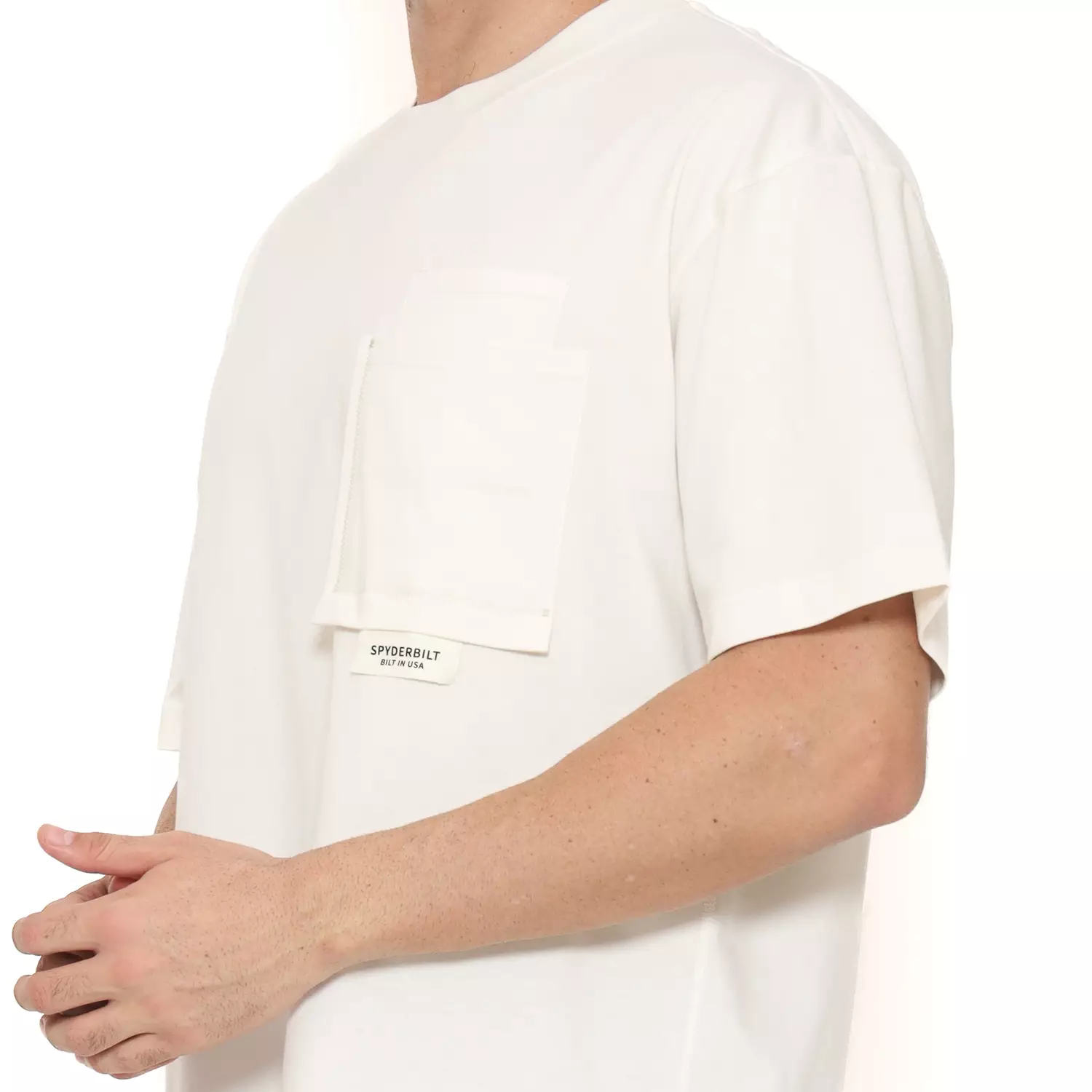 Spyderbilt Kaos Lengan Pendek Tevic Oversize Men Tee Off White Planet Surf