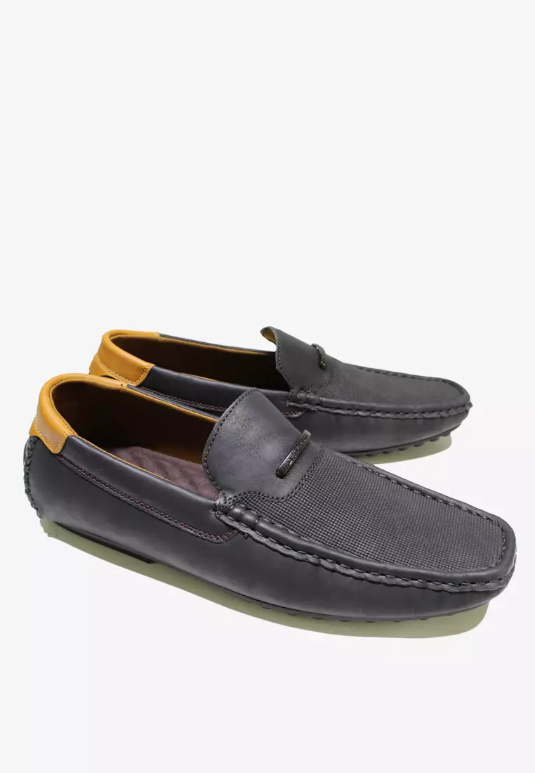 網上選購Dr. Cardin Dr Cardin Men Pillow Foam Faux Leather Comfort SlipOn