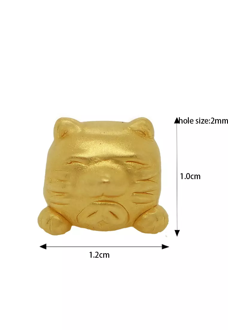 Gold cat charms 2025 for bracelets