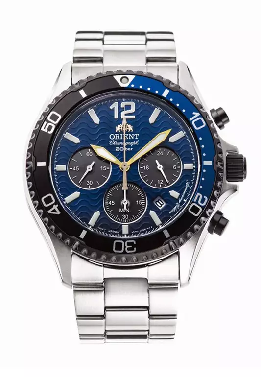 Orient Mako Silver Stainless Steel Analog Quartz Watch For Men RA-TX0208L10B