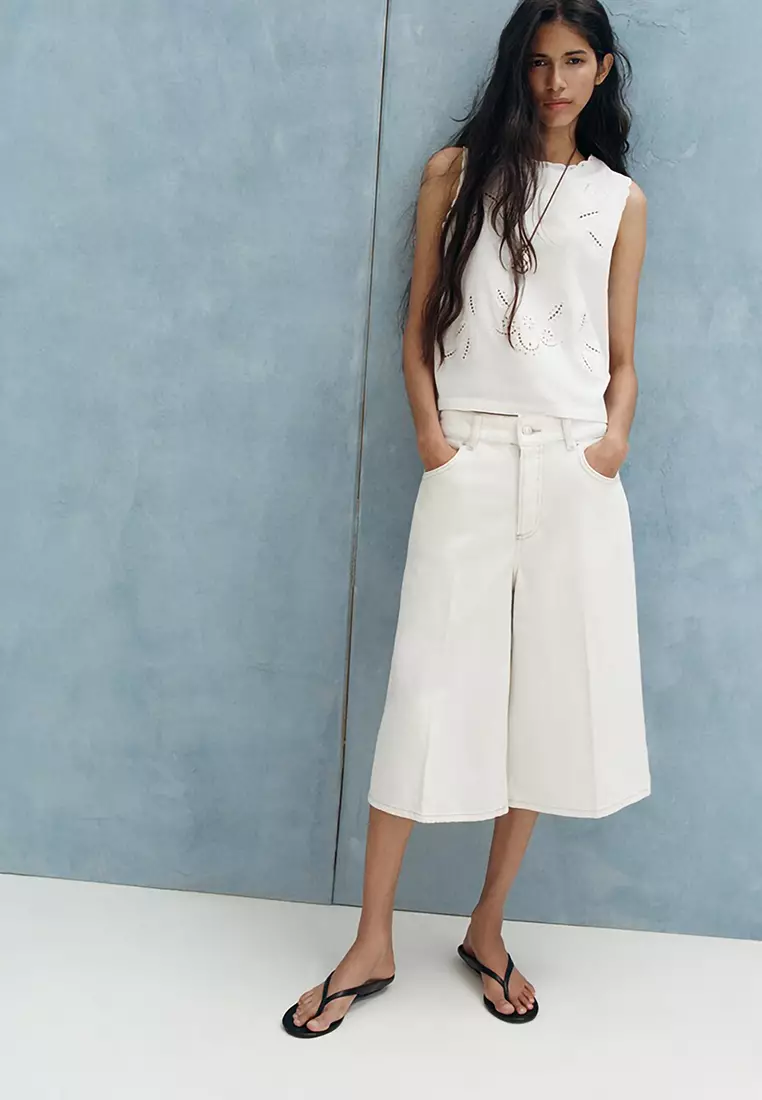 Embroidered Broderie Anglaise Top