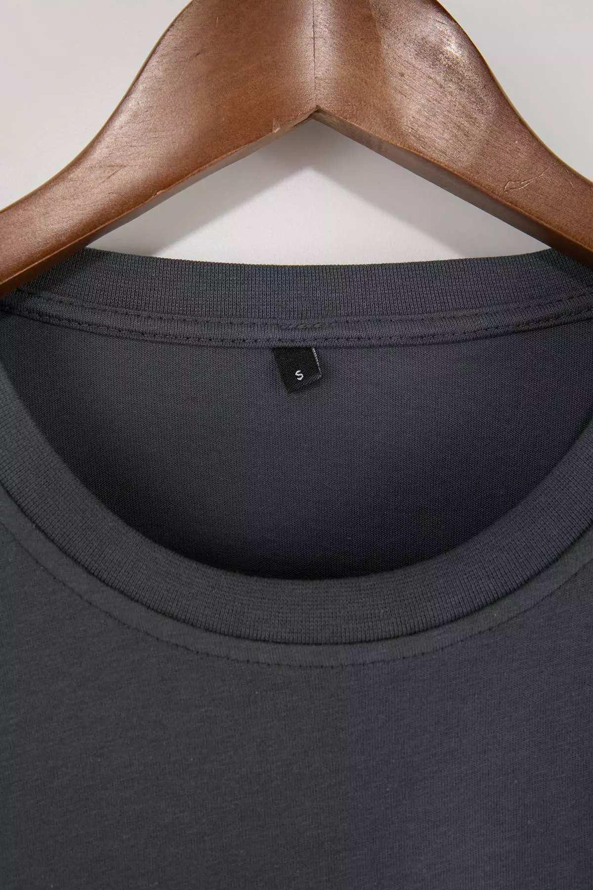 Anthracite Oversize/Wide Cut Penguin Embroidered 100% Cotton T-Shirt TMNSS23TS00243