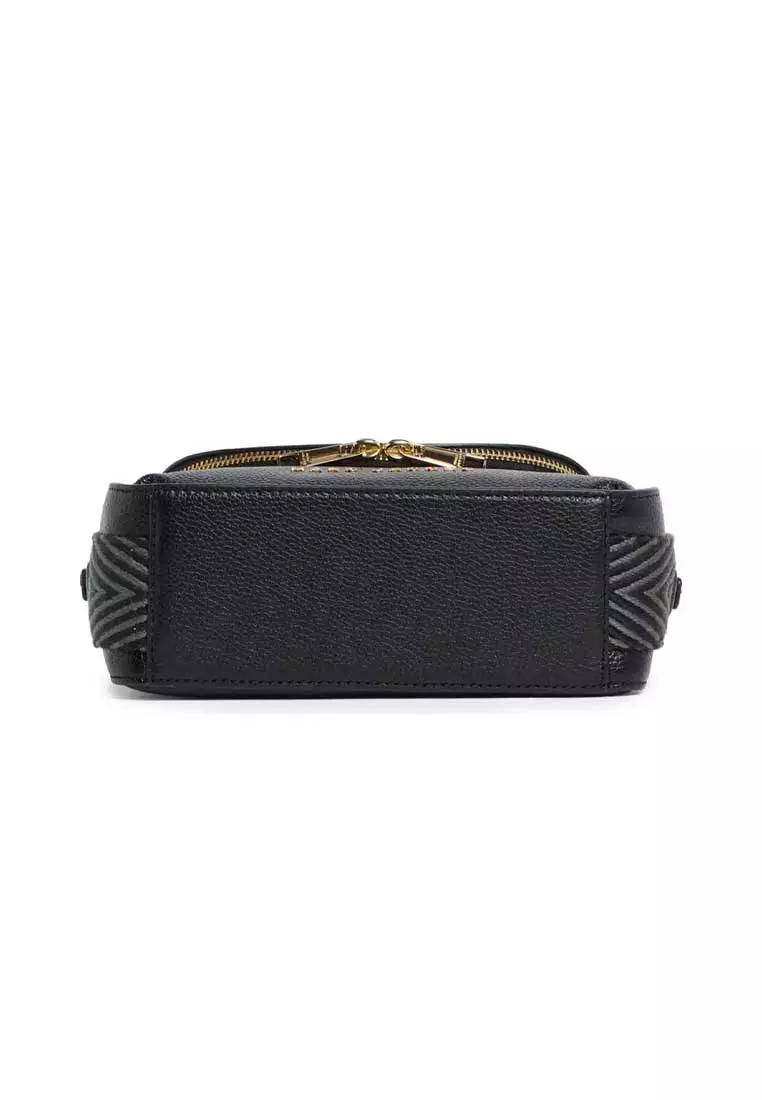 新色★MARC JACOBS 4S4HMS004H01 Groove Mini Messenger Bag MARC JACOBS The Groove Leather Mini Messenger Bag Azure Blue