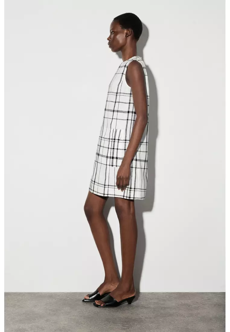 LINEN MINI SHIFT DRESS