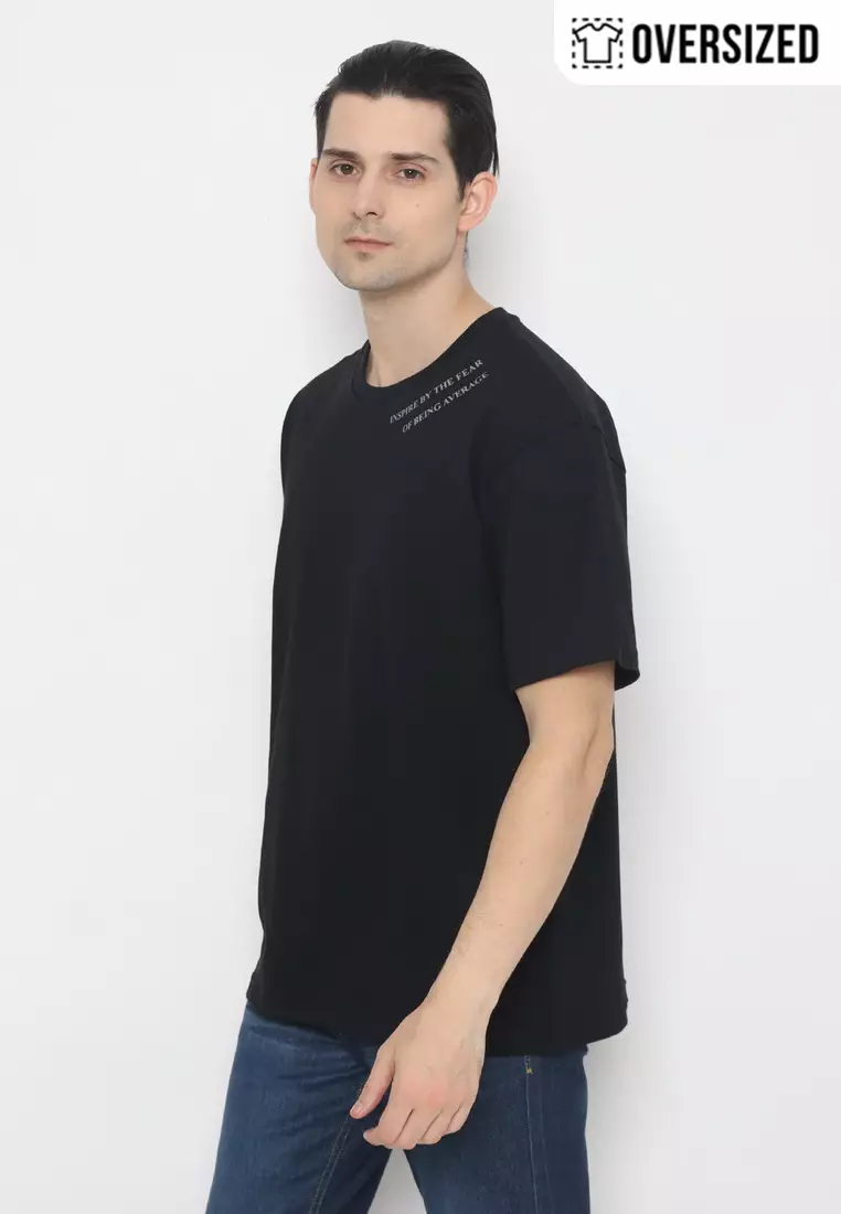 NX T-Shirt Cotton Combed Tebal Oversized Pria 2079370421