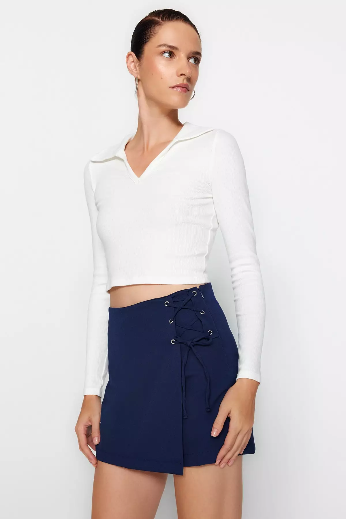 Lace Up Skort